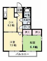 シャーメゾン西平原 B棟の間取り画像