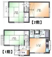 山際村松貸家の間取り画像