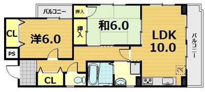 フローラみずほの間取り画像