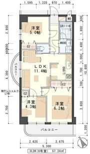 グリシーヌ・Sの間取り画像