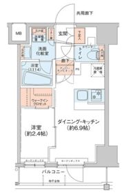 アジールコート新高円寺の間取り画像