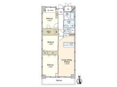 ライオンズマンション南砂町の間取り画像