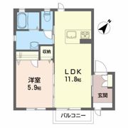 Private Garden 向陽台の間取り画像