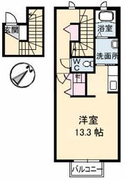 シャーメゾン乃木駅の間取り画像