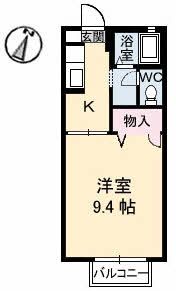 ビレッジ城北 C棟の間取り画像
