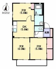 ハウストランキル B棟の間取り画像