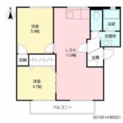 ウイズF B棟の間取り画像