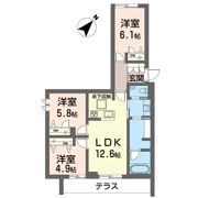 ココモの間取り画像