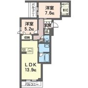 クレスティークⅡの間取り画像