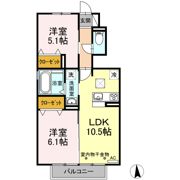 セゾンの間取り画像