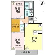 リビングタウン常盤公園 B棟の間取り画像