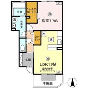 ウィット華城中央 B棟の間取り画像