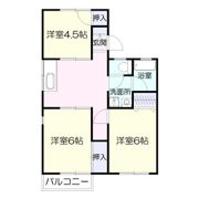 大迫ハイツの間取り画像
