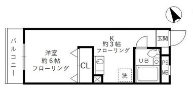 昭島コートエレガンスBの間取り画像