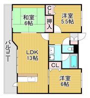 ラフィネ舞の間取り画像