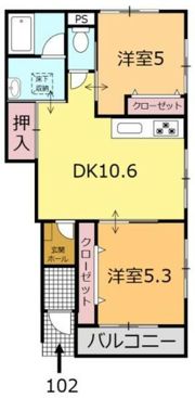 アースマンション野口1号館の間取り画像
