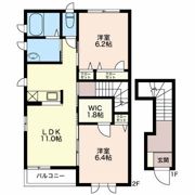 メゾンドソレイユ Aの間取り画像