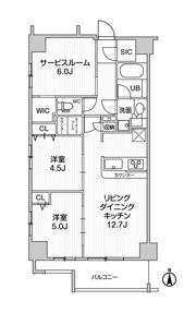 weaveplace KUNITACHIⅡの間取り画像