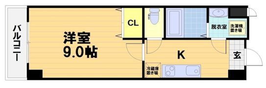 エリーフラッツ桂南の間取り画像