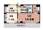 ルームズ学園北町の間取り画像