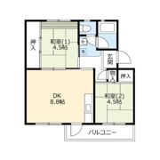 UR 泉南一丘団地 30棟の間取り画像