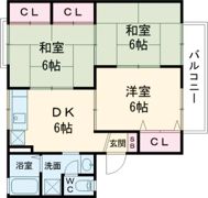 ジャルダンA棟の間取り画像