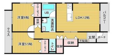 サニーコーストB棟の間取り画像