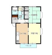 溜屋ハイツIIIの間取り画像