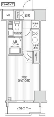 レジディア笹塚Ⅱの間取り画像