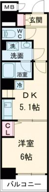 Bacchus神戸Westの間取り画像