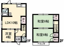 木太町山根邸貸家の間取り画像