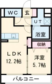フィオーレ西川田の間取り画像