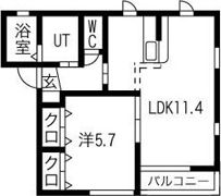 ベルヴィル深田台の間取り画像