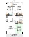 木崎台マンションの間取り画像