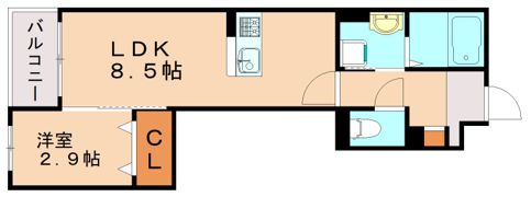 光陽マンション別府の間取り画像