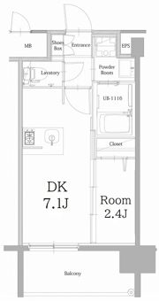 エンクレスト天神LINKの間取り画像