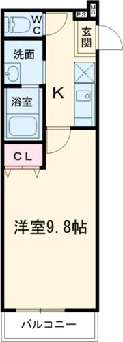 フジパレス服部本町Ⅰ番館の間取り画像