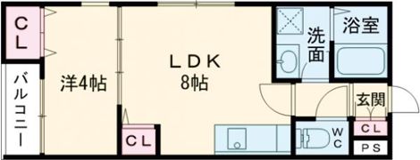 (仮称)La-Crea浜A棟の間取り画像