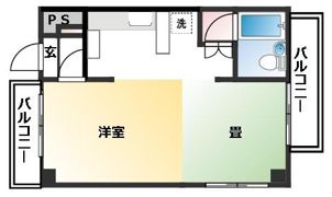 コーポ朝日?の間取り画像