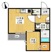 GRANDTIC ONE 新保(グランティック ワン シンボウ)の間取り画像