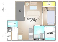 仮称）REGALEST 下伊福本町Ⅳの間取り画像