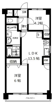 稲福マンション2号館の間取り画像