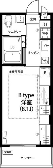 リブリ・クレイン柏の間取り画像