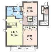 メゾンラフォーレAの間取り画像