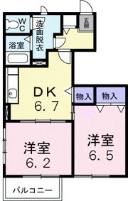 エスポワールBの間取り画像