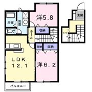 サンスクエア21・Aの間取り画像