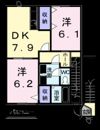 アネックス村山 Bの間取り画像