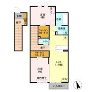 スバルコーポCの間取り画像