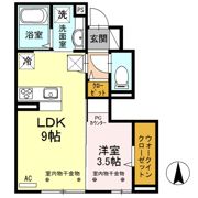グラディコート Aの間取り画像