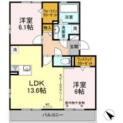 オレオール鳥居松の間取り画像